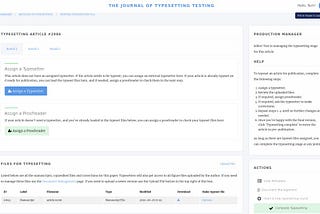 Janeway Typesetting Interface