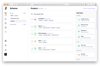 GraphCMS Schema management