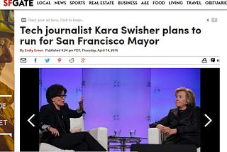 Kara Swisher: The Politician With An Avocation of Journalist