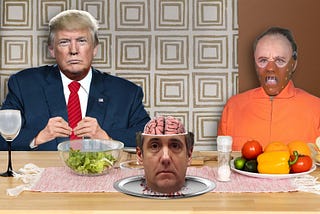 Trump and Hannibal Lecter dine on Michael Cohen