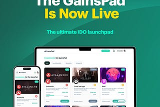 The GainsPad Is Live! 🐳