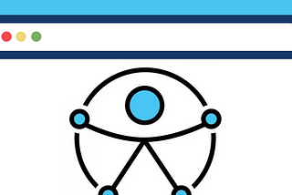 A ilustração de uma tela de computador, onde está o novo símbolo de acessibilidade da ONU.