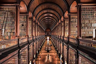 Trinity college library in Dublin