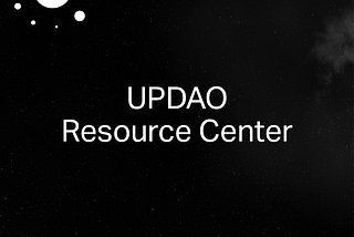 UPDAO Resource Center