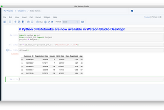 Watson Studio Desktop Now Includes Notebooks & Database Support