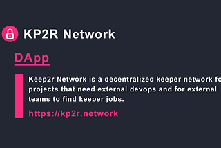 KP2R Network Registry Address