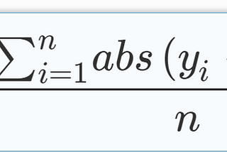 Mean Absolute Error (MAE) ~ Sample Calculation