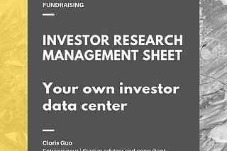 How to Conduct Investor Research for Early-stage Startups