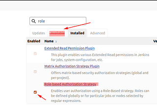 Jenkins Role-based Authorization Strategy