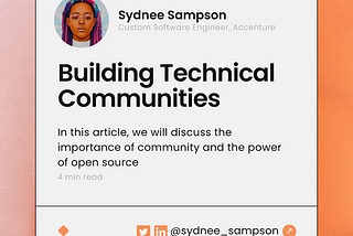 Building Technical Communities: The Power of Open Source Projects