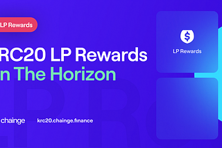KRC20 LP Rewards: Unlock Passive income by adding liquidity