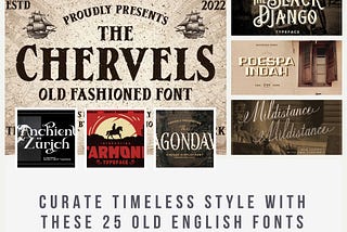 Curate Timeless Style with These 25 Old English Fonts