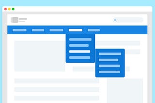 Navigation menu examples for website (Design and code)
