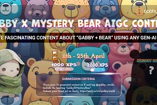 Gabby X Mystery Bear AIGC Contest