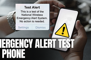 Emergency alert test on phone 4 Oct 2023