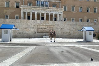 The Changing of the Guard ceremony at the Tomb of the Unknown Soldier