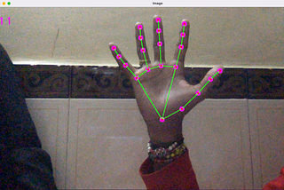 Hand tracking module using Python