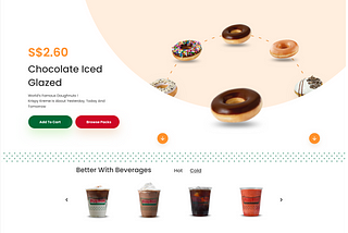 Let’s redesign Krispy Kreme SG website