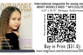 New issue of magazine for young models