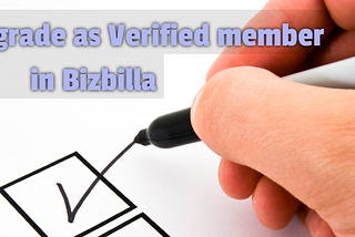 Upgrade as Verified Member in Bizbilla