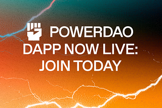 Lançamento do dApp Power DAO. Faça parte do protocolo!