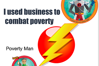 Business Man avatar vs Poverty Man, lightning puts poverty man down