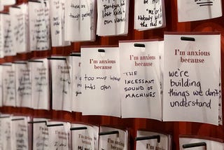 Anxious, hopeful or both? A new installation wants to know.