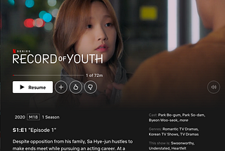 Record of Youth Netflix Review