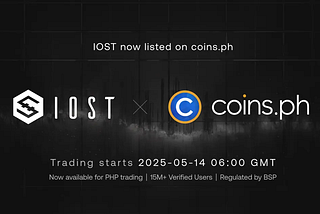 IOSTがCoins.phに上場 — 東南アジアにおける規制対応の存在感を強化