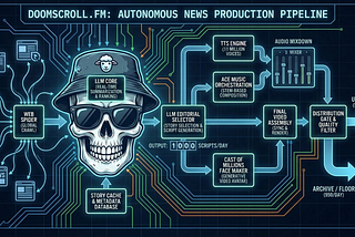 Google Gemini Nano Banana: Visualisation of the Doomscroll.fm workflow