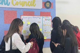 Interact club’s third floor Mental Health poster to share your thoughts