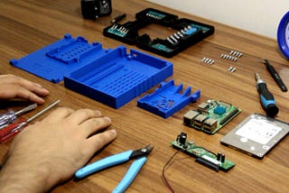 Customer 3d printed case for Raspberry Pi Network Attached Storage