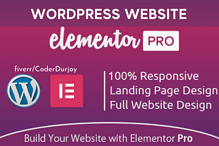 Responsive Website Design with Elementor Pro Page Builder