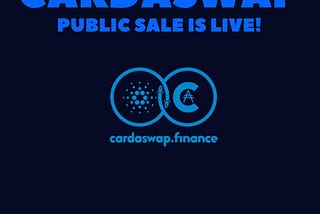 Cardaswap Public-Sale is Live!