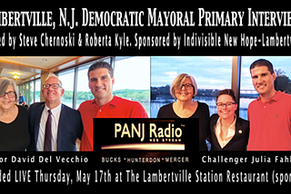 Lambertville Democratic Mayoral Primary Forum Summary