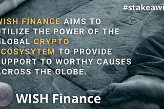 🥰🤩 @Wishfinancecharity has a clear mission to utilize the power of the global Crypto Ecosystem…