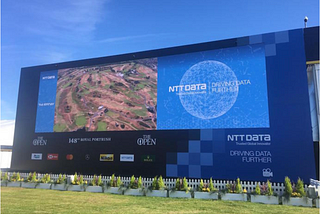 The NTT DATA Wall at Portrush