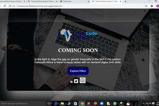 Easy Steps In Building A Coming Soon Page Using, HTML, and CSS.