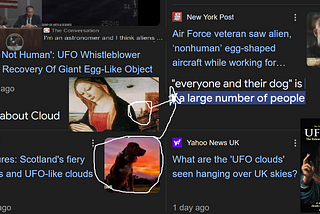 Schizophrenic Media, Real UFOs