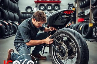 reparación de neumáticos de moto