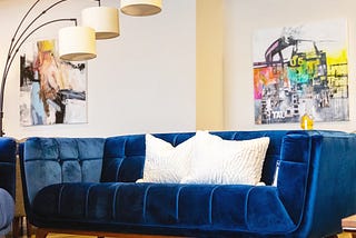 Modern Velvet sofa by Midinmod Furniture Stores Houston