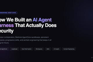 How We Built an AI Agent Harness That Actually Does Security