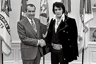 Elvis Presley, Richard Nixon, Rod Blagojevich and Donald Trump (Bret Michaels, too)