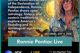 July 4th YouTube LiveStream About America’s Astrology