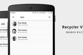 Search Filter on Recycler View (Android)