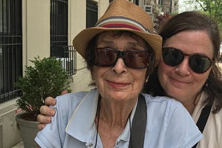 Picture of the author and her mother.