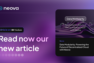 Data Modularity: Powering the Future of Decentralized Cloud with Neova