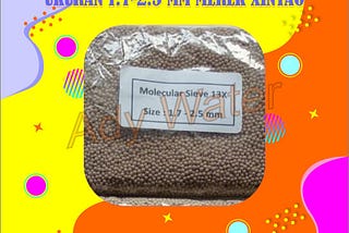 Ady Water Jual Molecular Sieve 13X APG ukuran 1,7–2,5 mm Siap Kirim ke Tuban