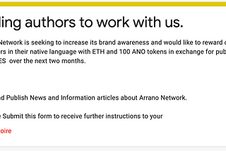 Write articles about Arrano Network