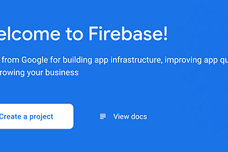 React with Firebase — Setup [Part 1]